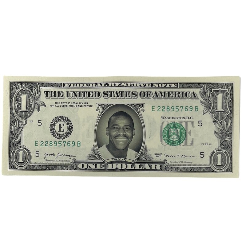 Michael Irvin Famous Face Dollar Bill