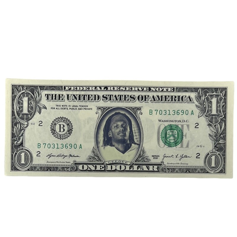 CeeDee Lamb Famous Face Dollar Bill
