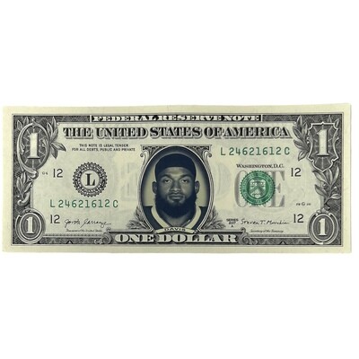 Gabriel Davis Famous Face Dollar Bill