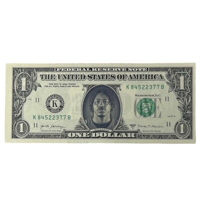Justin Jefferson Famous Face Dollar Bill