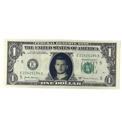 Luka Dončić Famous Face Dollar Bill