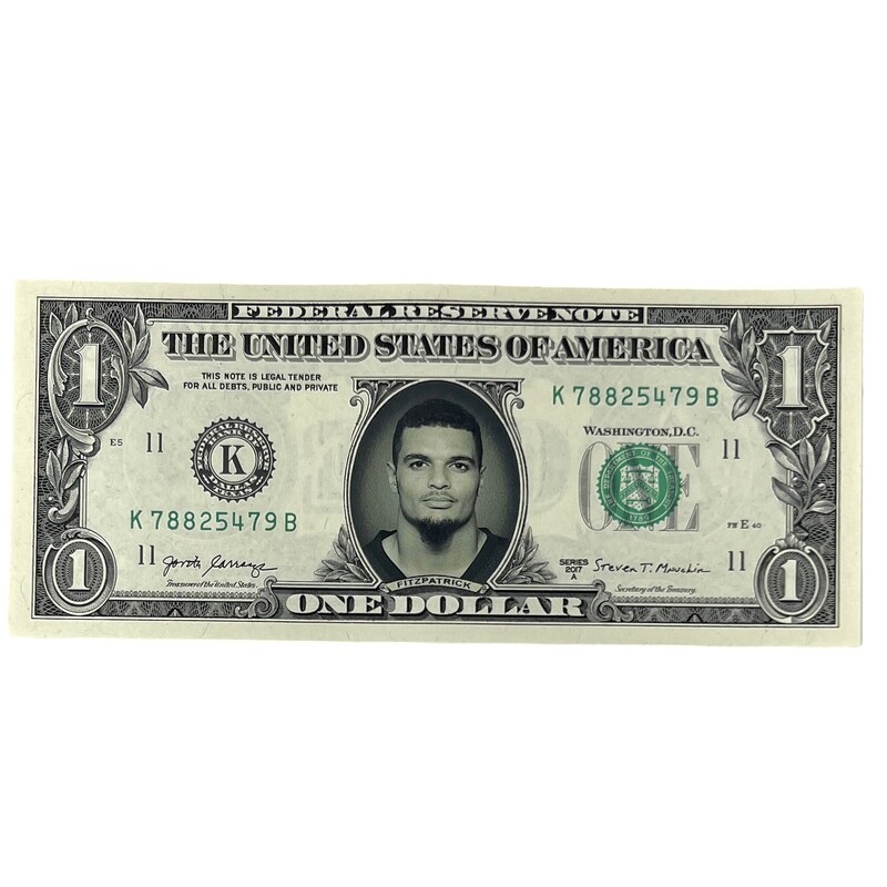 Minkah Fitzpatrick Famous Face Dollar Bill