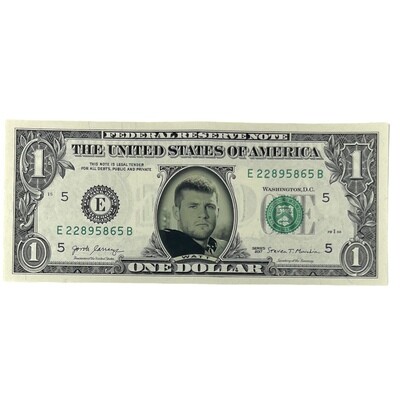 TJ Watt Famous Face Dollar Bill
