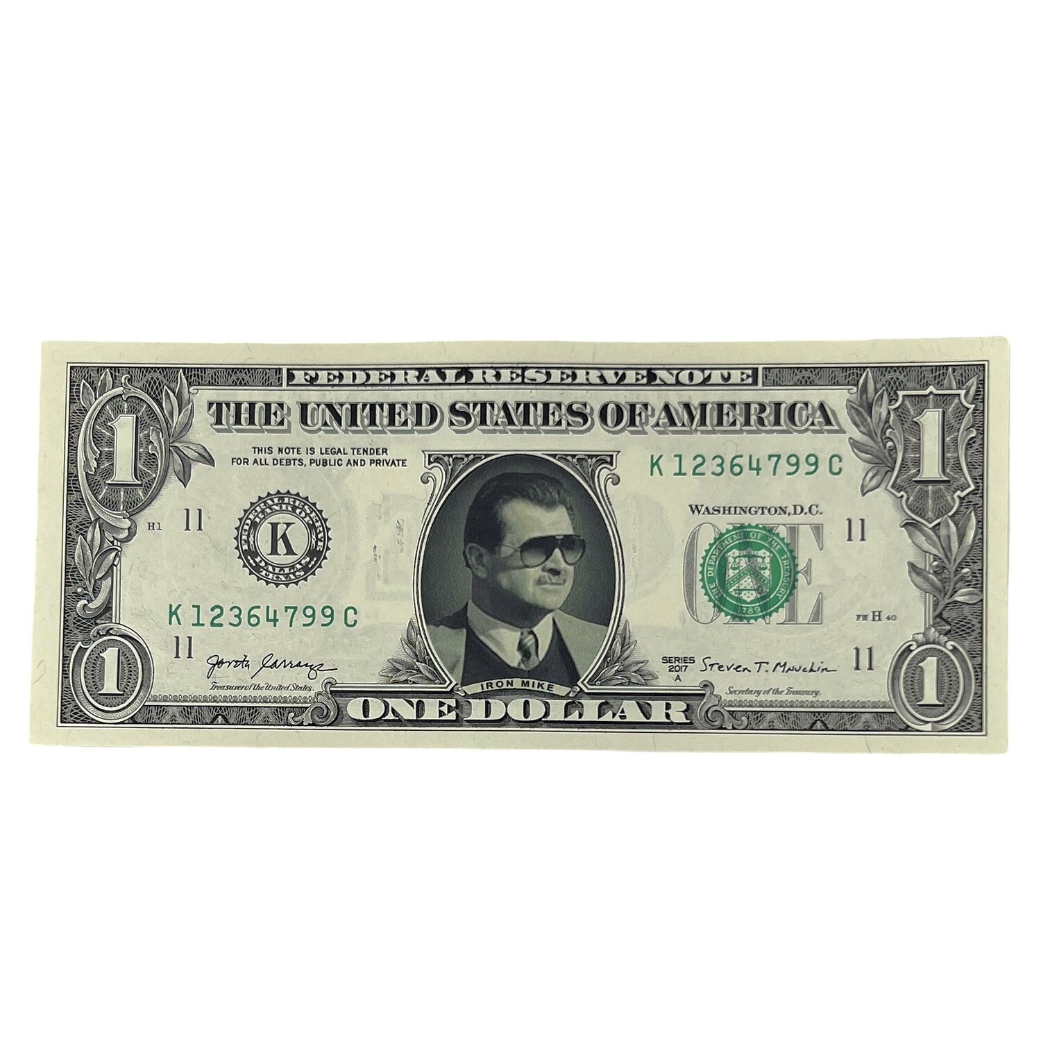 Mike Ditka Famous Face Dollar Bill