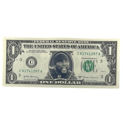 Ray Lewis Famous Face Dollar Bill