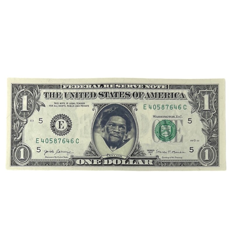 Sean Taylor Famous Face Dollar Bill