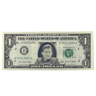 Troy Aikman Famous Face Dollar Bill