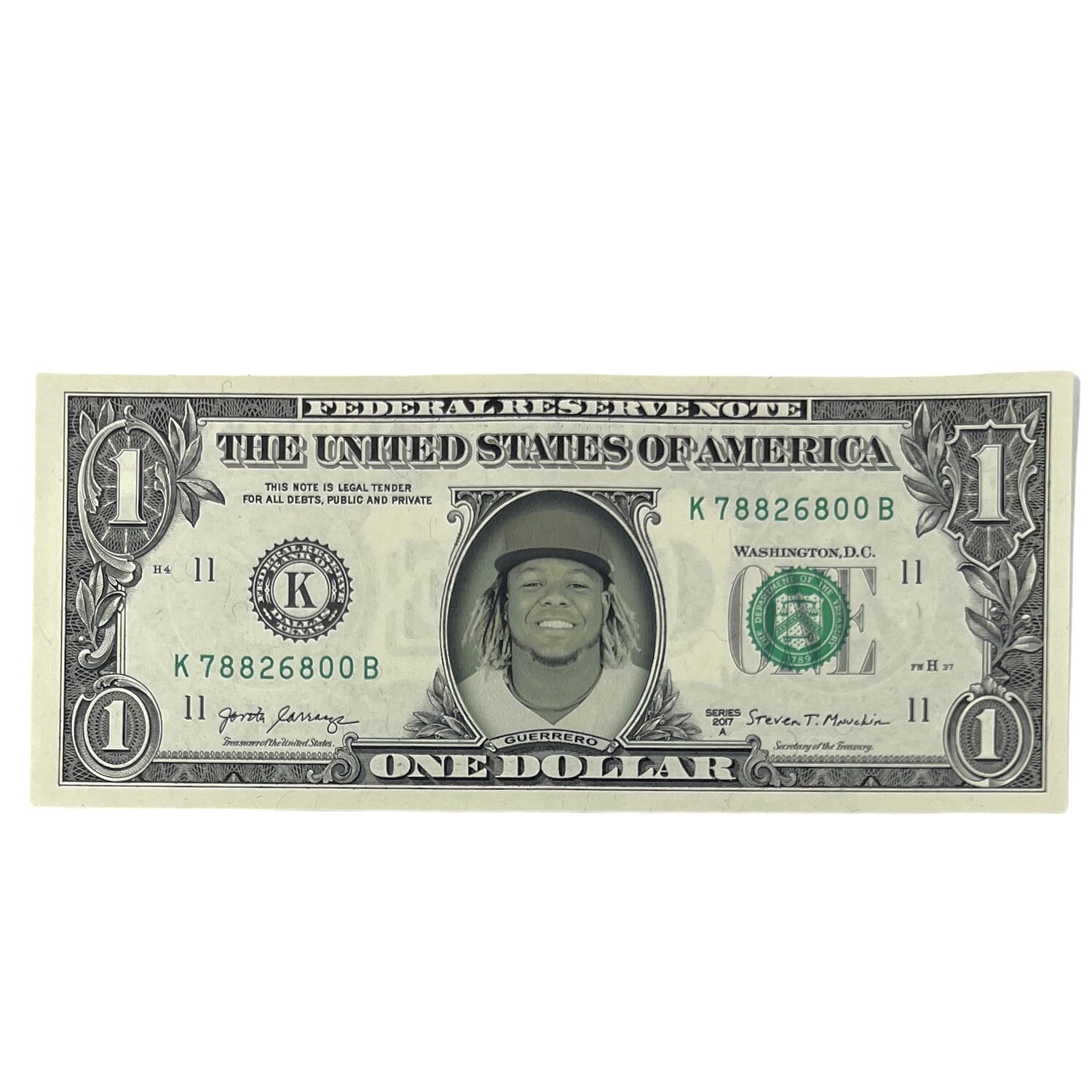 Vladimir Guerrero Jr. Famous Face Dollar Bill