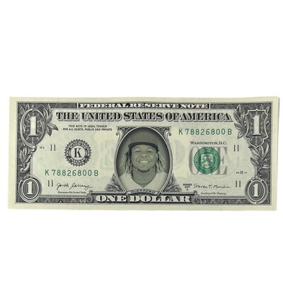 Vladimir Guerrero Jr. Famous Face Dollar Bill