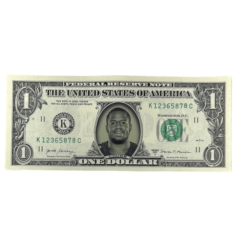 Nick Chubb Famous Face Dollar Bill