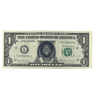 Trevon Diggs Famous Face Dollar Bill