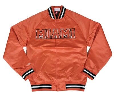Miami Hurricanes Men’s Mitchell & Ness Lightweight Satin Jacket