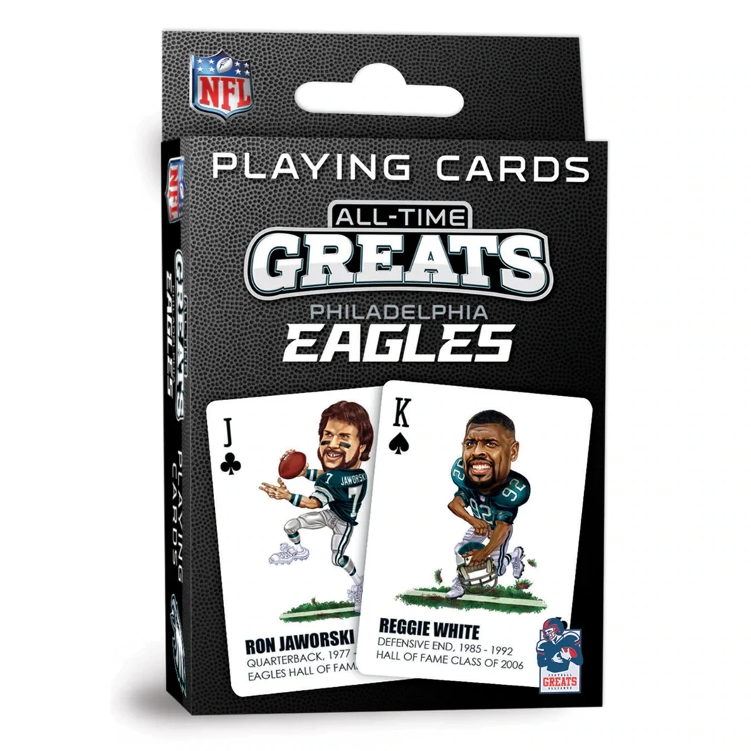 Philadelphia Eagles All Time Greats NFL Playing Cards
