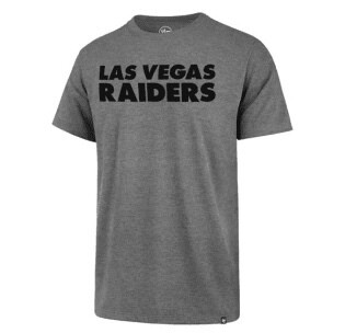 Las Vegas Raiders Men's 47 Brand Slate Grey T-Shirt