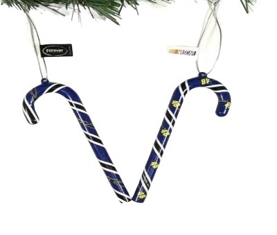 Jimmie Johnson #48 Candy Cane Ornaments Set of 12