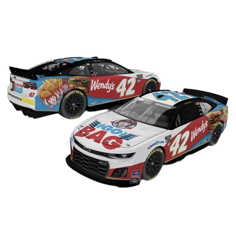 Noah Gragson #42 Wendy’s Biggie Bag 2023 Camaro ZL1 1:64 Scale Diecast Car