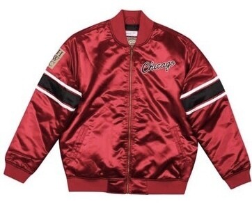Chicago Bulls Men's Mitchell & Ness Heavy Weight Satin Jacket