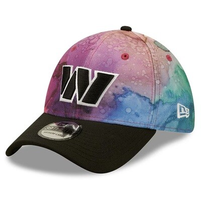 Washington Commanders Men's New Era 39Thirty Ink Dye Crucial Catch Fitted Hat