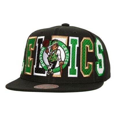 Boston Celtics Men’s NBA Varsity Bust Vintage Mitchell & Ness Snapback Hat