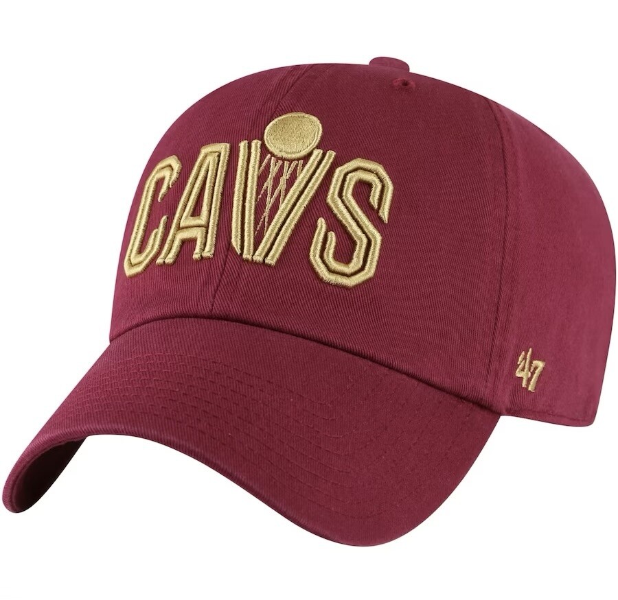 Cleveland Cavaliers Men’s Wordmark 47 Brand Clean Up Adjustable Hat
