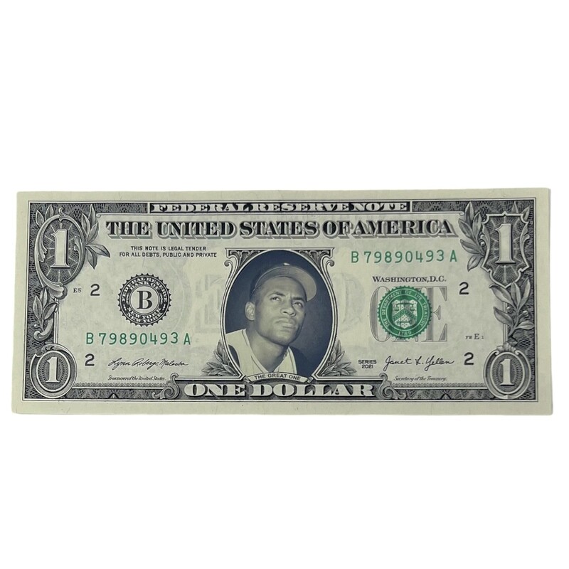 Roberto Clemente Famous Face Dollar Bill