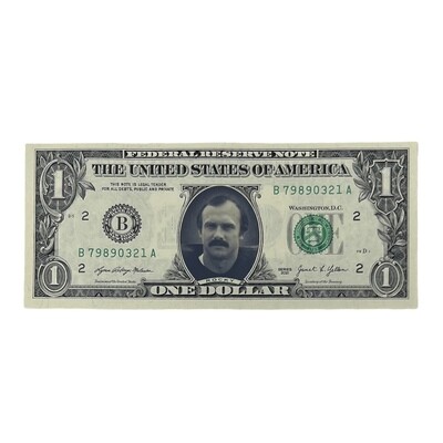 Rocky Bleier Famous Face Dollar Bill