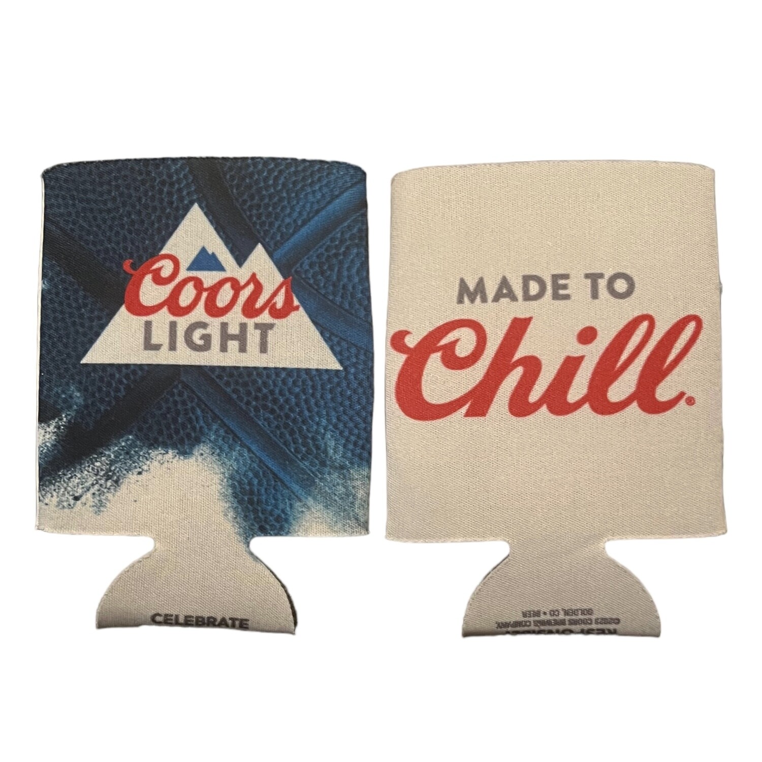 Coors Light 12 Ounce Can Cooler Koozie Set of 4