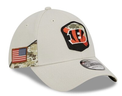 Cincinnati Bengals Men's New Era 39Thirty 2023 NFL Salute to Service Sideline Flex Fit Hat