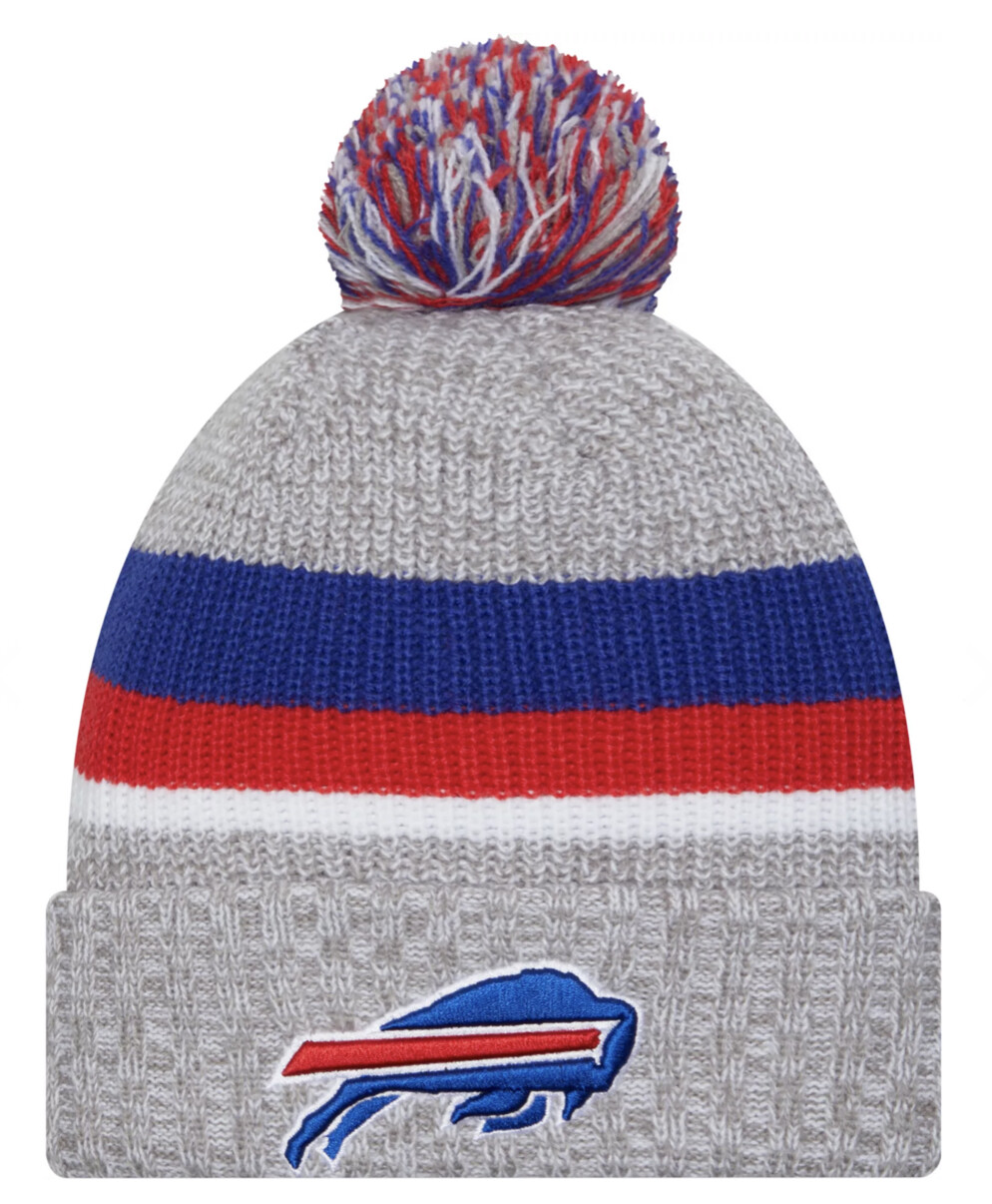 Buffalo Bills Men's New Era Heather Cuffed Pom Knit Hat