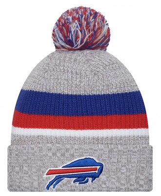 Buffalo Bills Men's New Era Heather Cuffed Pom Knit Hat