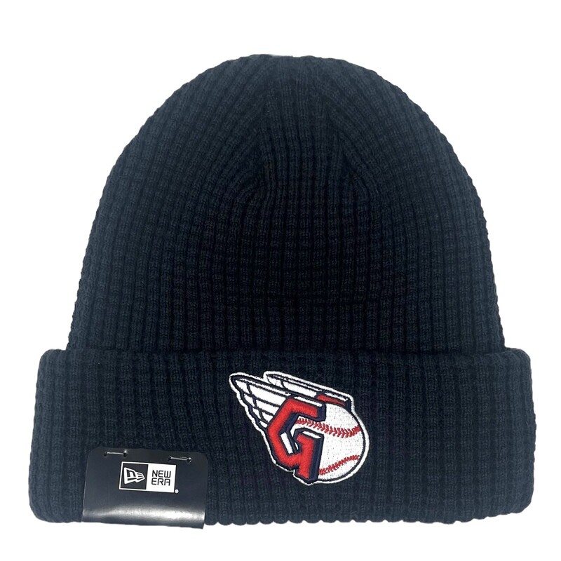 Cleveland Guardians Men's New Era Navy Cuffed Knit Hat