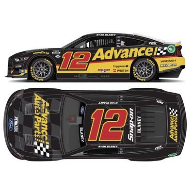 Ryan Blaney #12 Advance Auto Parts 2023 Mustang 1:64 Scale Diecast Car