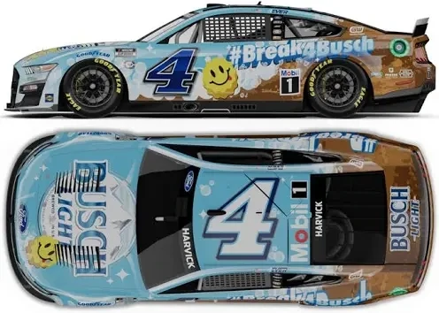 Kevin Harvick #4 Busch Light Dirt 2023 Mustang 1:64 Scale Diecast Car