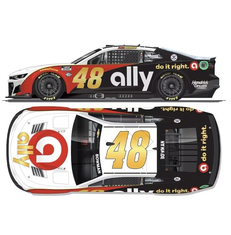 Alex Bowman #48 Ally Throwback 2023 Camaro Limited Edition 1:64 Scale Diecast Car