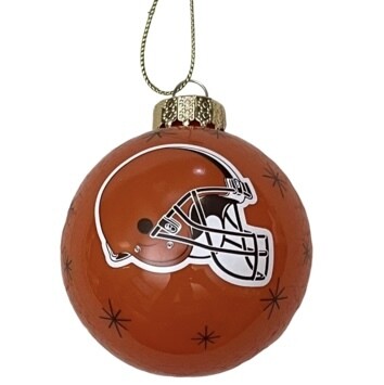Cleveland Browns Team Glass Ball Ornament