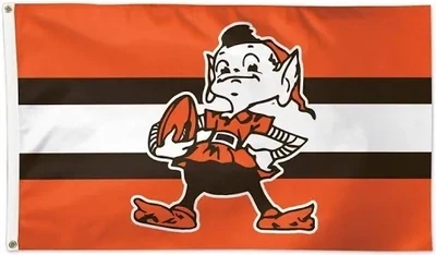 Cleveland Browns Striped Brownie 3' x 5' Deluxe Flag