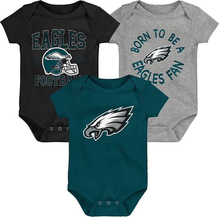 Philadelphia Eagles Gerber Baby 3 pc. Short Sleeve Onesie Set