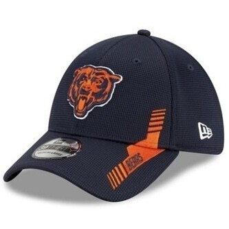 Chicago Bears Men's New Era NFL Sideline Home 39Thirty Stretch Fit Hat