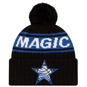Orlando Magic Men's New Era Cuffed Pom Knit Draft Hat