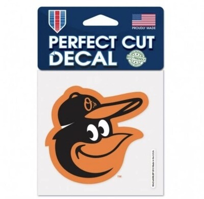 Baltimore Orioles 4" x 4" Perfect Cut Color Decal