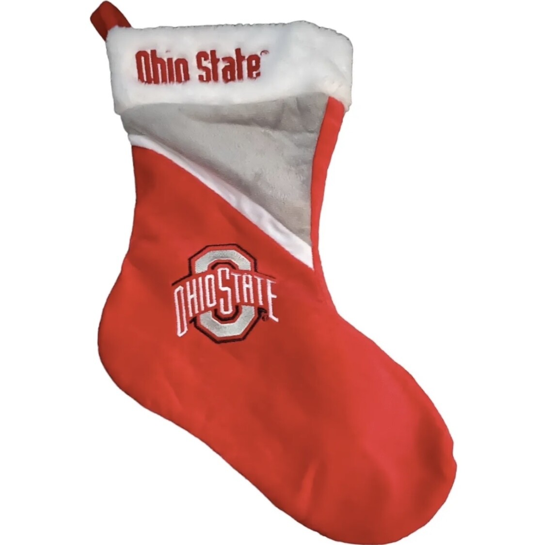 Ohio State Buckeyes Color Block Christmas Stocking