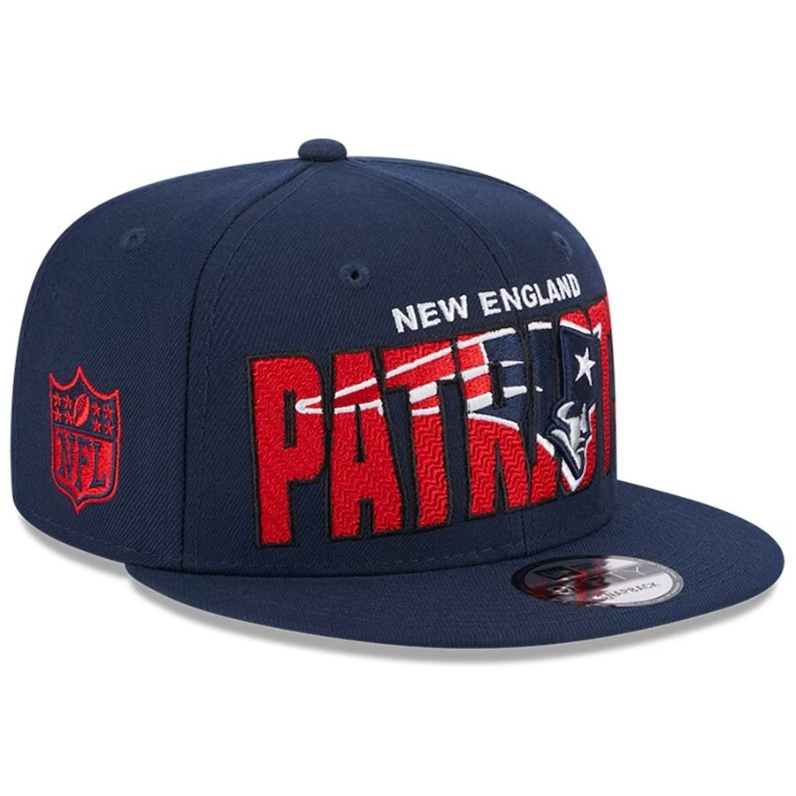 New England Patriots Men’s New Era Navy 2023 NFL Draft 9FIFTY Snapback Adjustable Hat