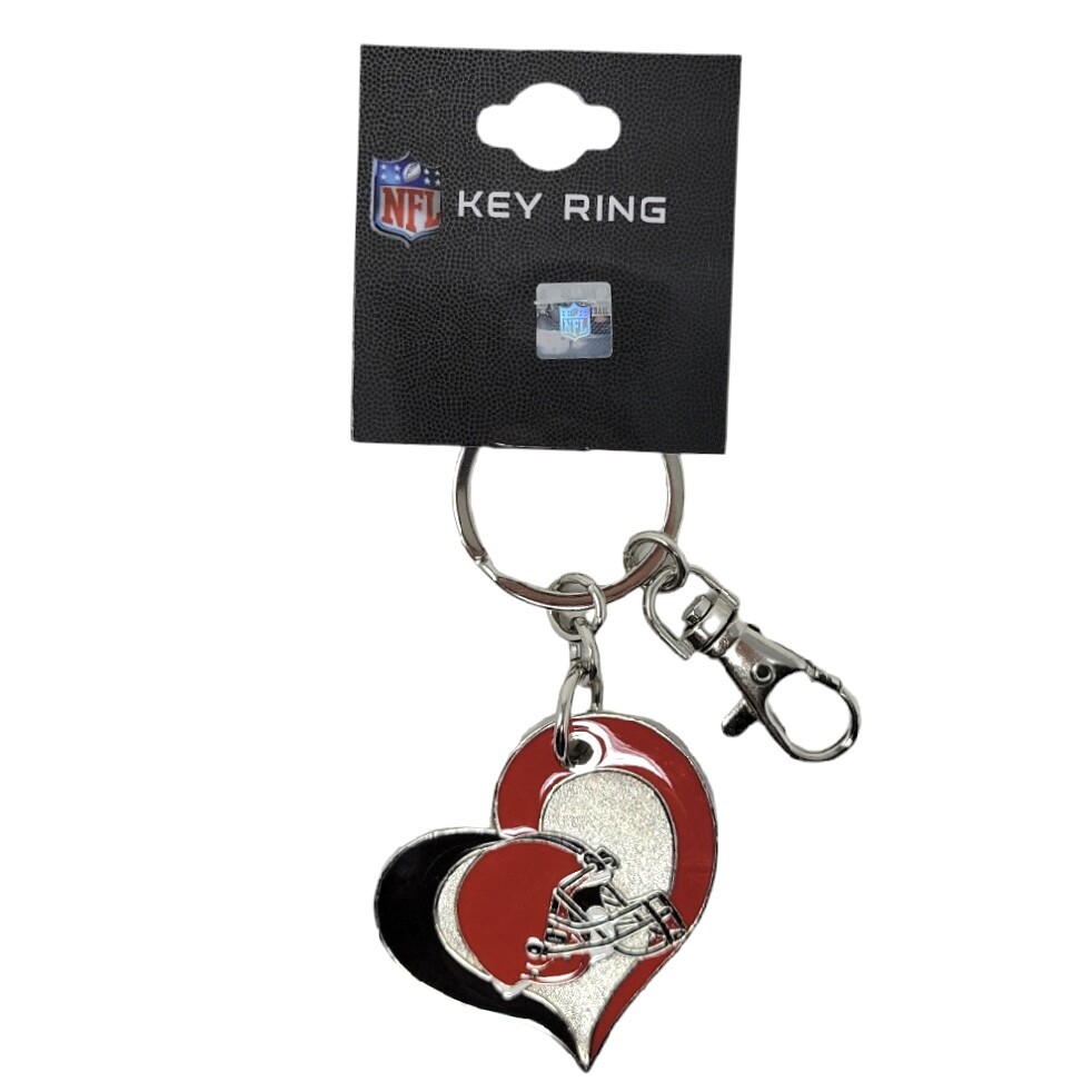 Cleveland Browns Heavyweight Heart Key Ring