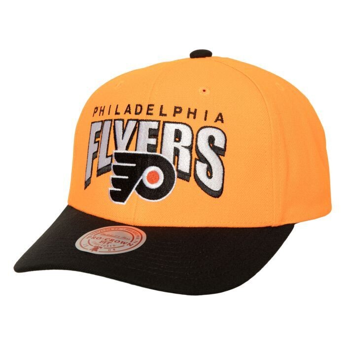 Philadelphia Flyers Men’s NHL Boom Text Pro Vintage  Mitchell & Ness Snapback Hat
