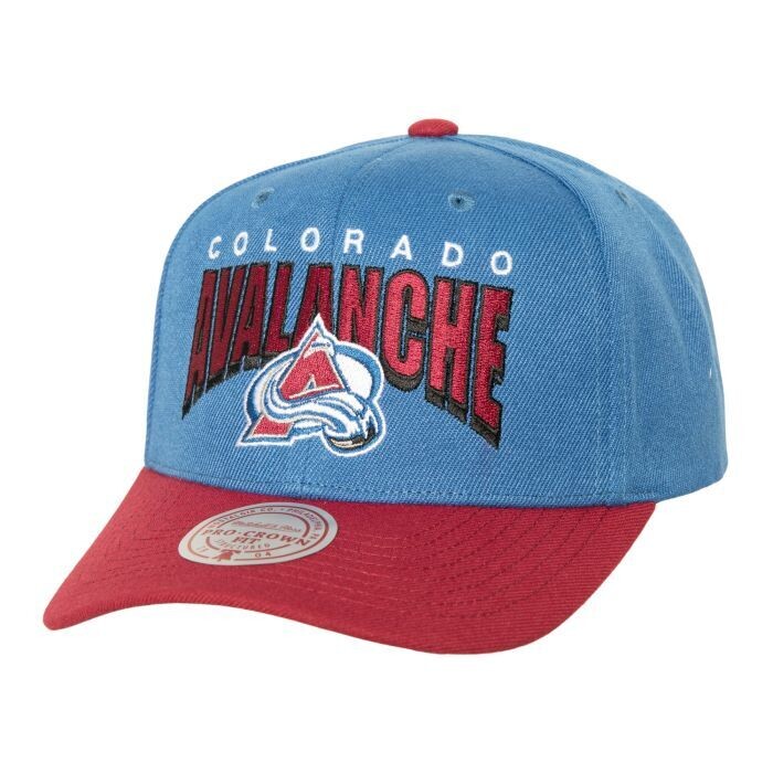 Colorado Avalanche Men’s NHL Boom Text Pro Vintage  Mitchell & Ness Snapback Hat