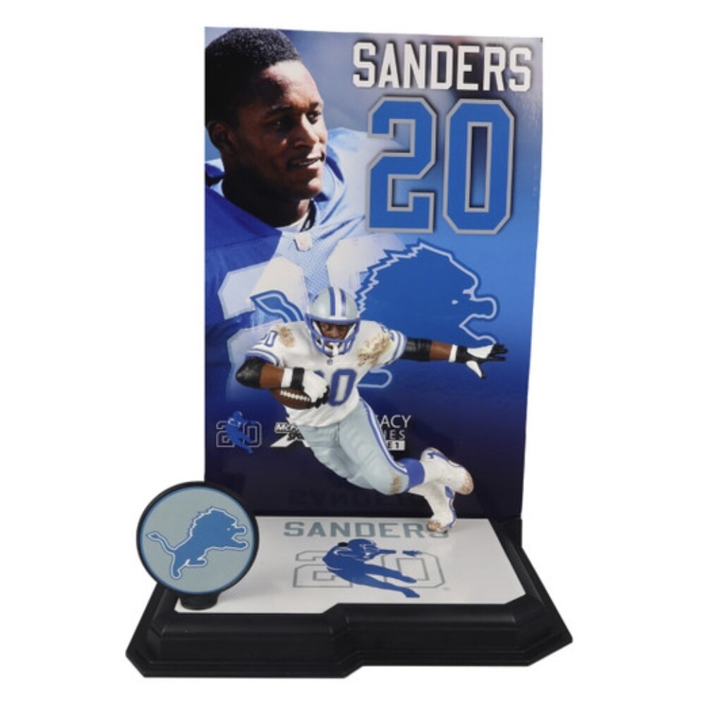Detroit Lions Barry Sanders White Jersey Legacy Series NFL 7" Figure Series 1