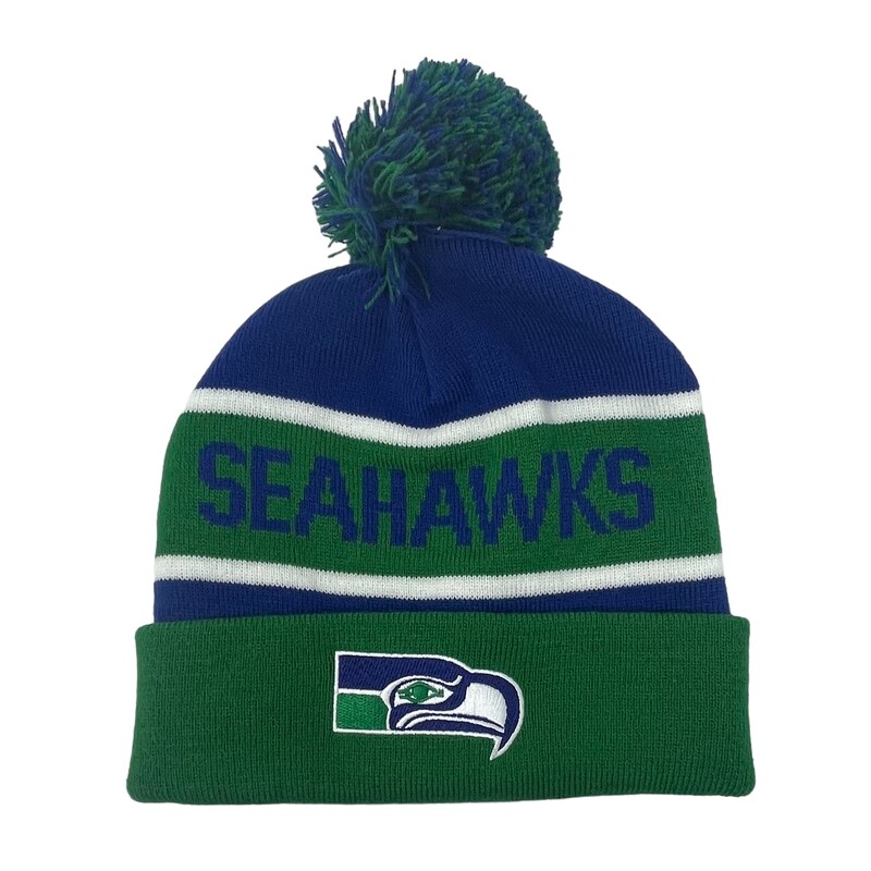 Seattle Seahawks Men's Starter Cuffed Pom Knit Hat Seattle Seahawks Men's Starter Cuffed Pom Knit Hat