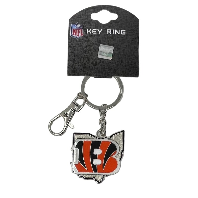 Cincinnati Bengals State Heavyweight Key Ring
