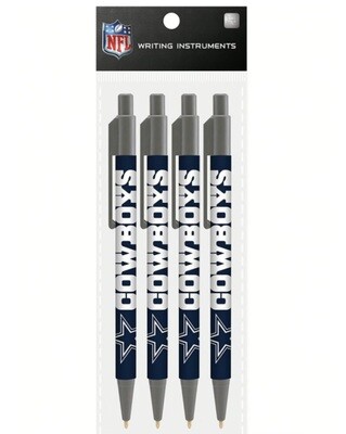 Dallas Cowboys Set of 4 Pens