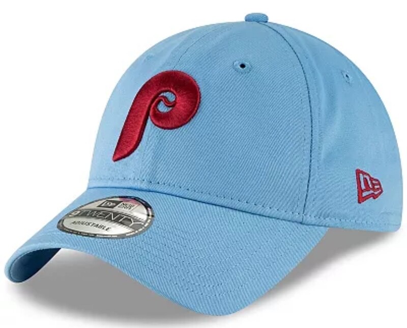 Philadelphia Phillies Men’s New Era 9Twenty Light Blue Throwback Adjustable Hat